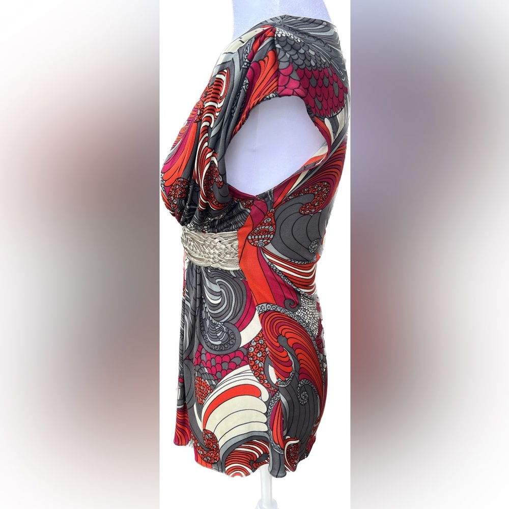 SKY Silk Top Leather Belt Size S - Picture 4 of 12
